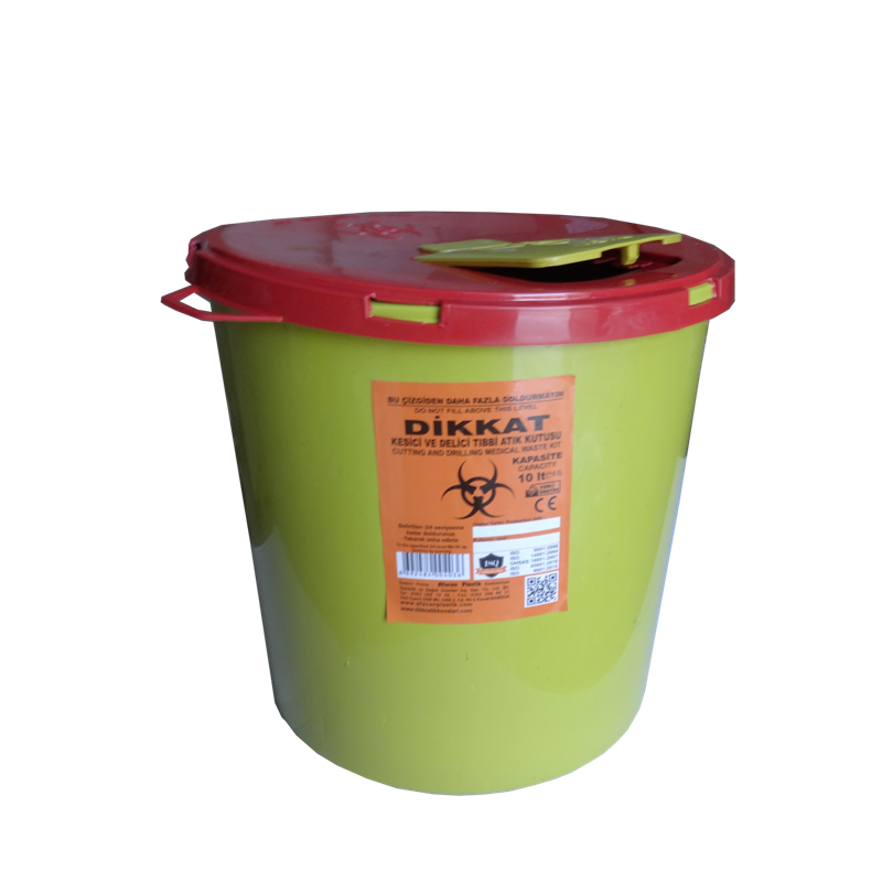 Контейнер для збору медичних відходів, голок 10 л (8692843000563)